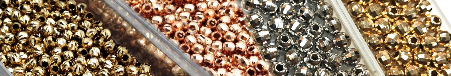 14K Gold Beads without Stones