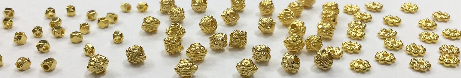 20K and 22K Gold Beads